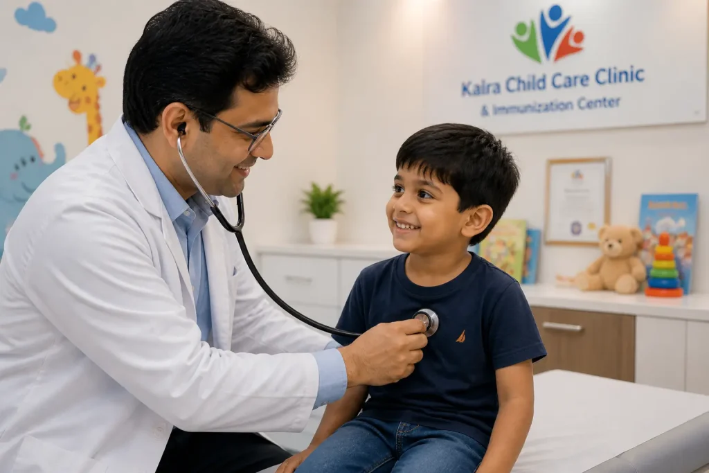 Pediatric consultation at Kalra Child Care Clinic, Paschim Vihar