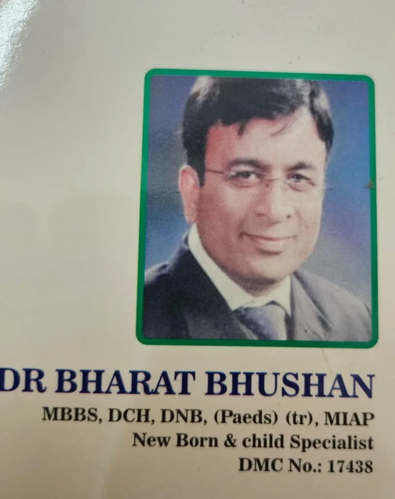 Dr. Bharat Bhushan, Pediatrician at Kalra Child Care Clinic