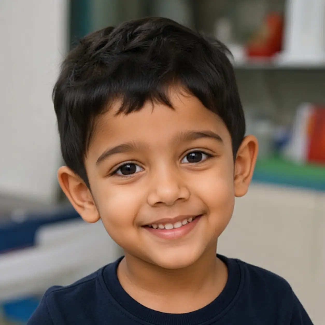 Happy child patient at Kalra Child Care Clinic
